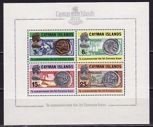 Кайманы, 1973, Банкноты и монеты, блок